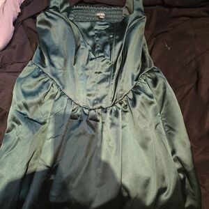 Wild Fable Teal Satin Top